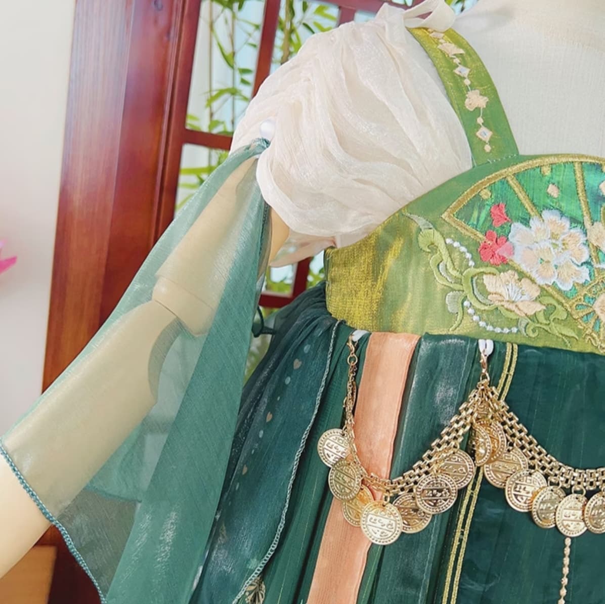 The Wizard of Oz (Dark Green) Kids Hanfu Dress thumbnail 3