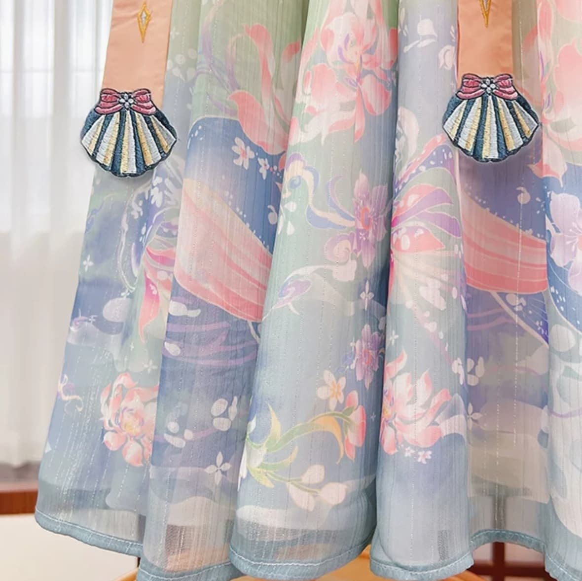 Butterfly Love Flower (Pink) Kids Hanfu Dress thumbnail 4