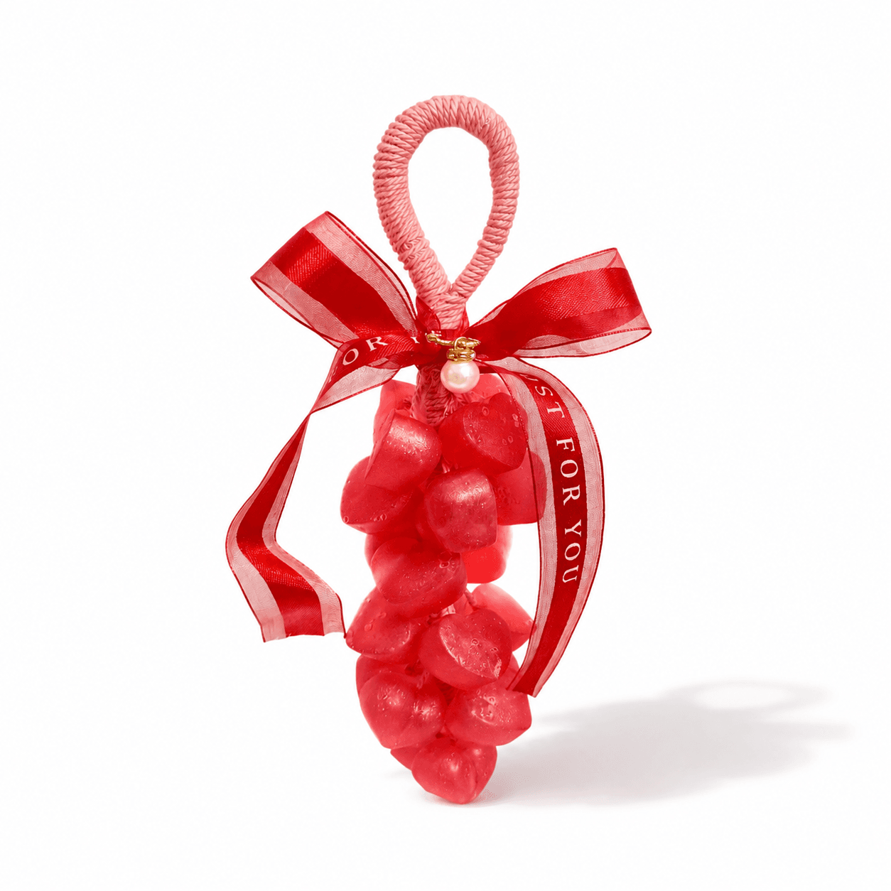 Red Heart Cluster Artisan Soap wholesale decorative soap gift
