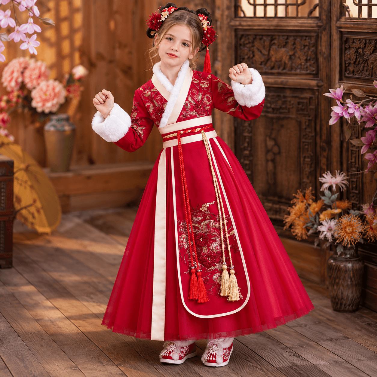 Chili Princess Hanfu Dress for Girls thumbnail 3