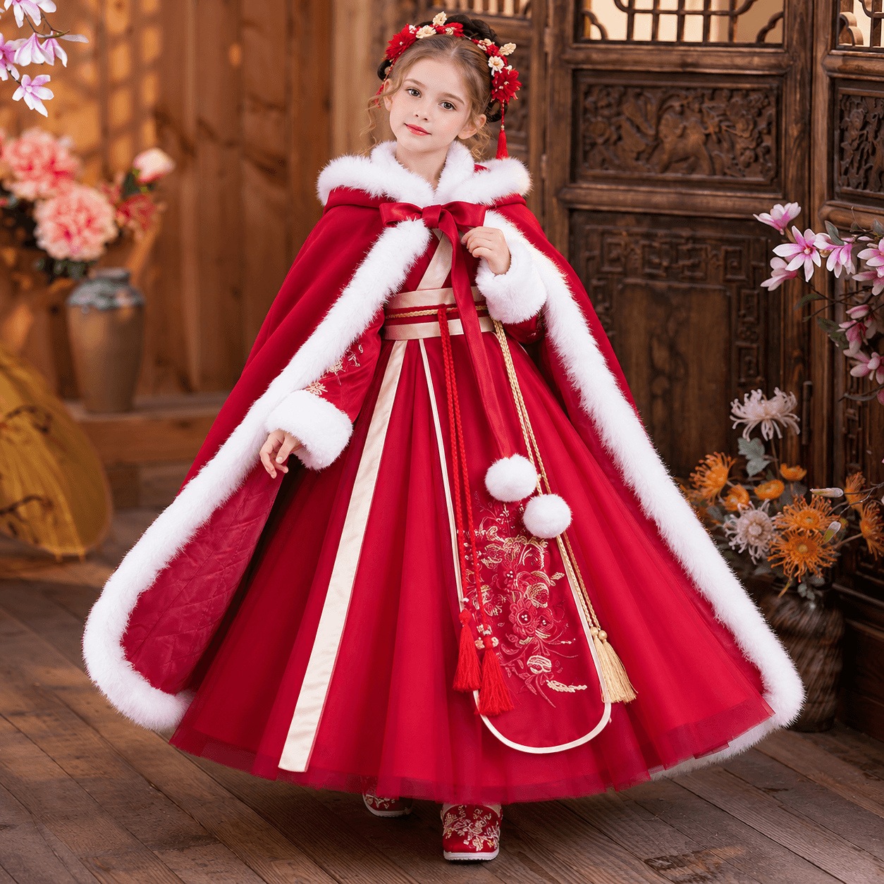Chili Princess Hanfu Dress for Girls thumbnail 4