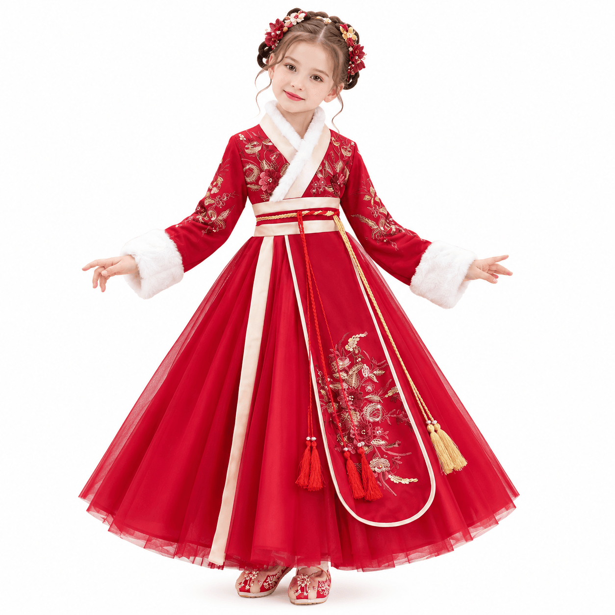 Chili Princess Hanfu Dress for Girls
