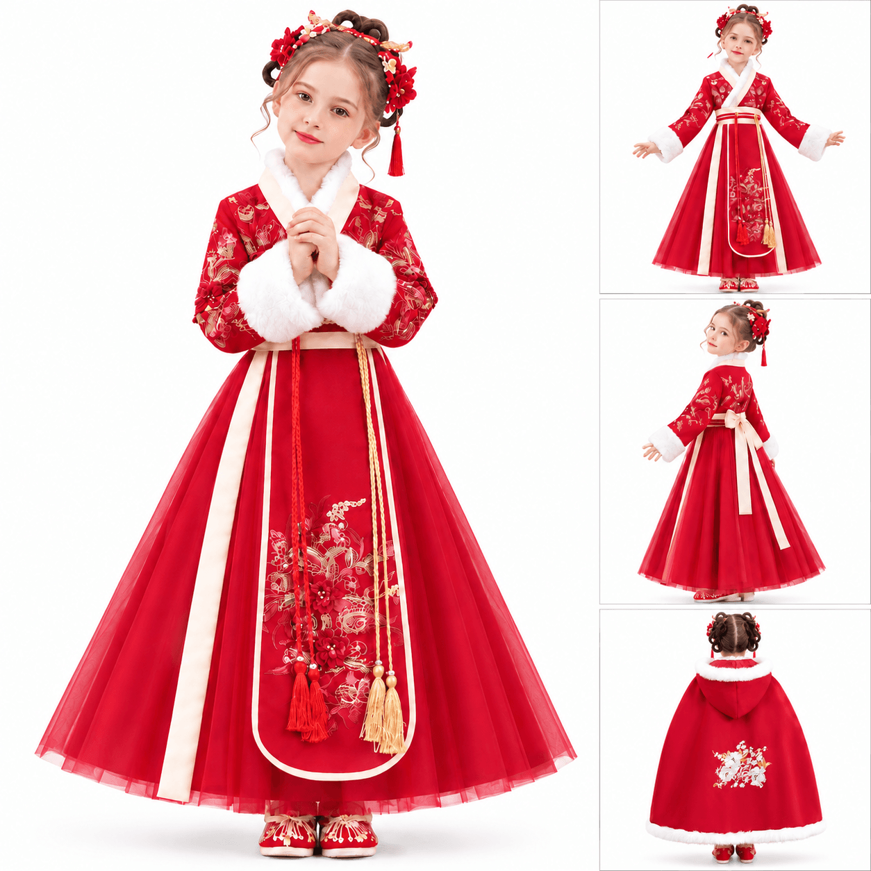 Chili Princess Hanfu Dress for Girls alternate view