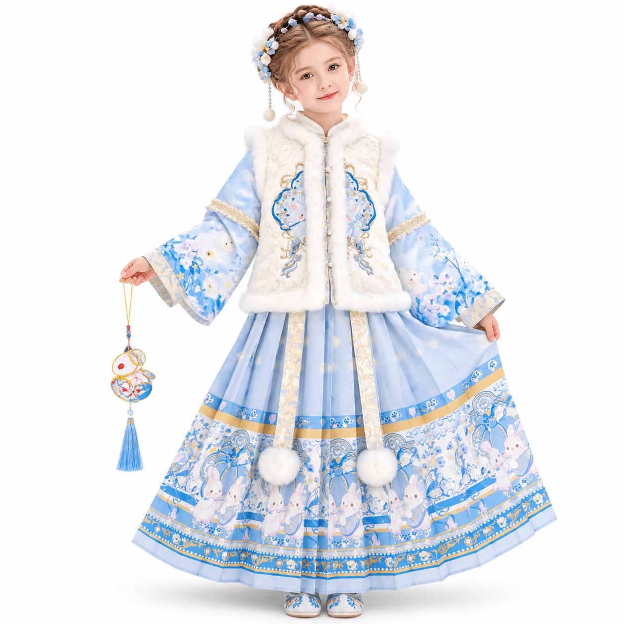 Clear Sky GeGe Princess Hanfu Dress for Girls