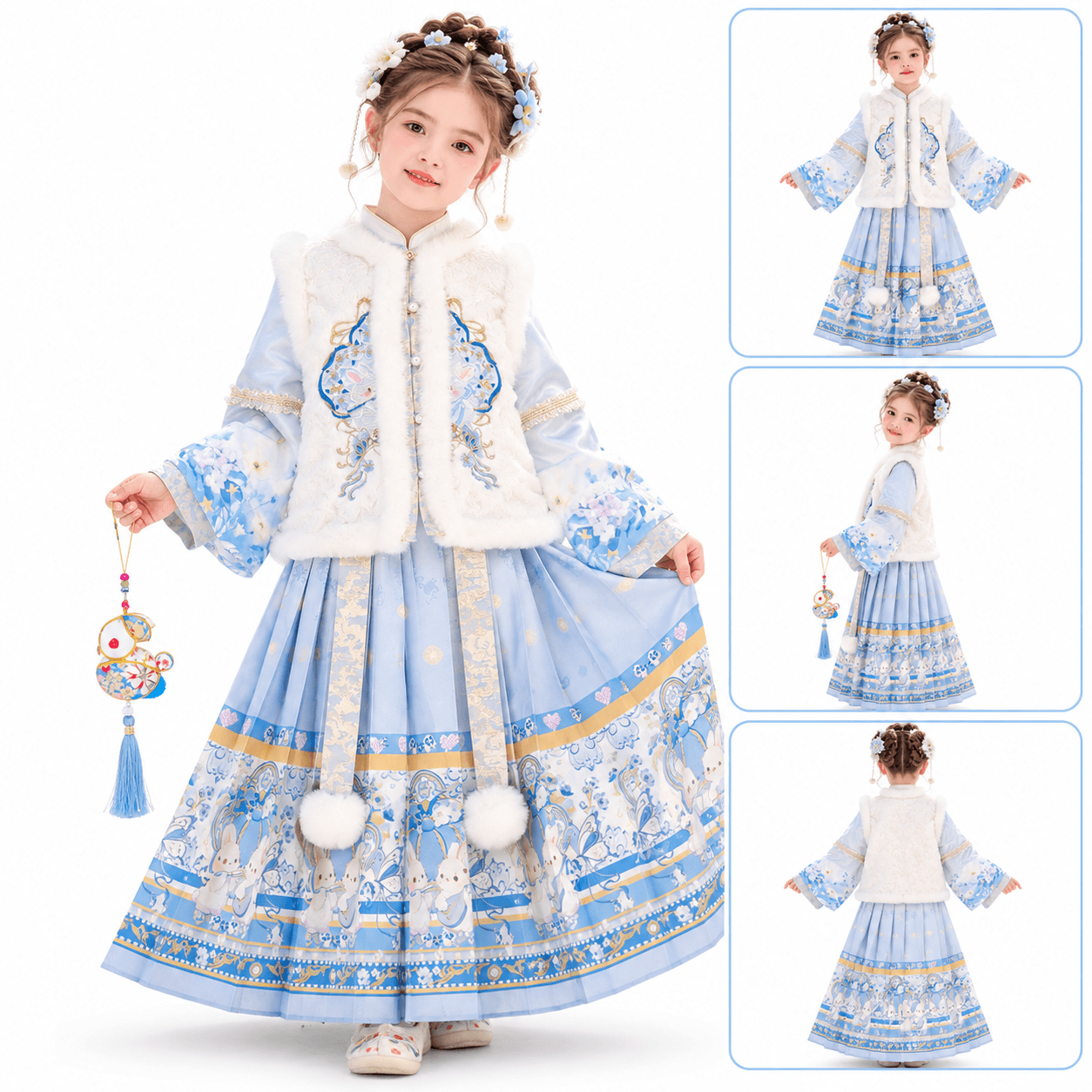 Clear Sky GeGe Princess Hanfu Dress for Girls alternate view